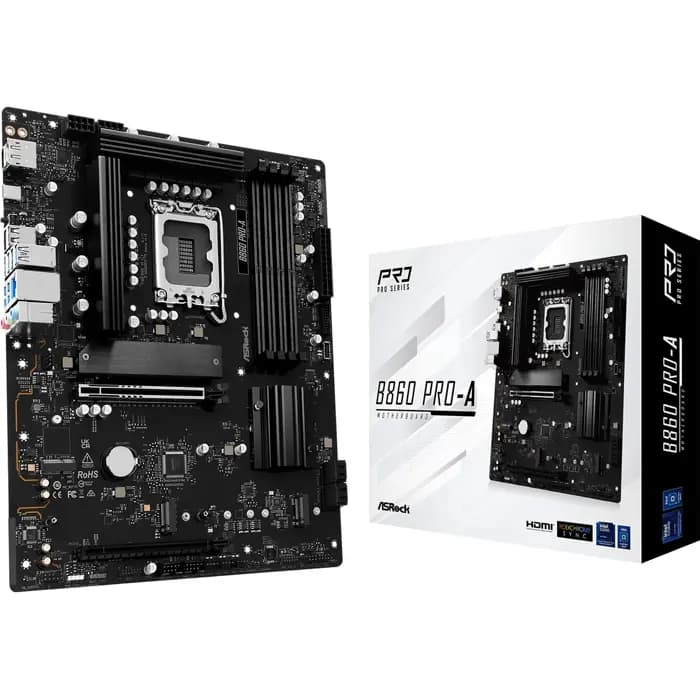Matična ploča ASRock B860 Pro-A, Intel LGA1851, ATX