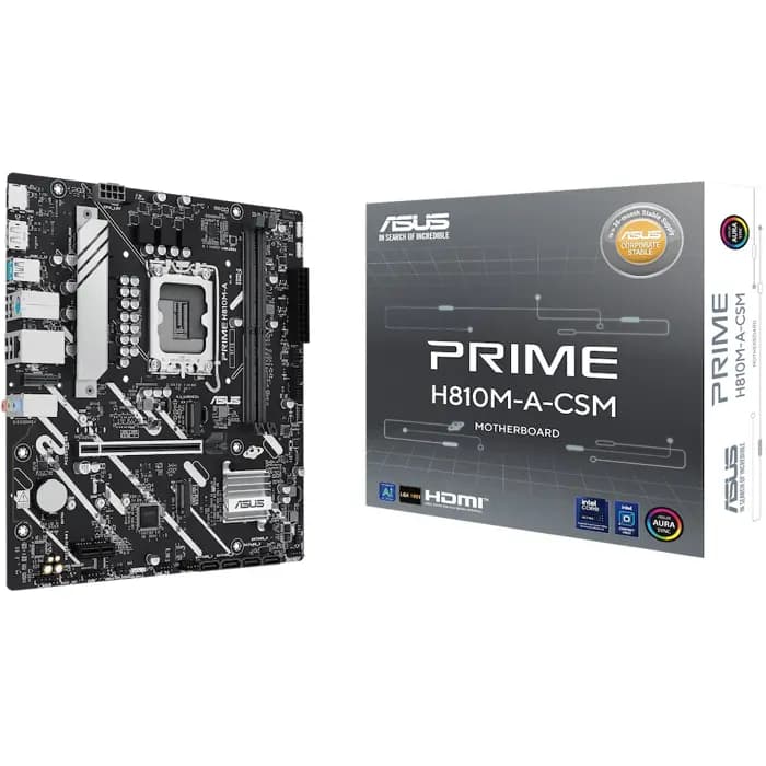 Matična ploča Asus Prime H810M-A-CSM, Intel LGA1851, Micro ATX