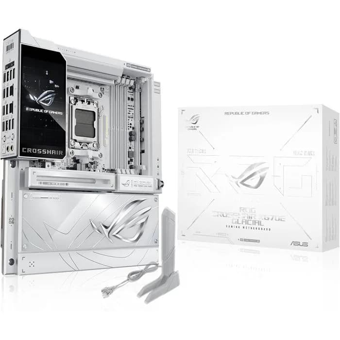 Matična ploča Asus ROG Crosshair X870E Glacial, AMD AM5, WiFi, Bluetooth, E-ATX