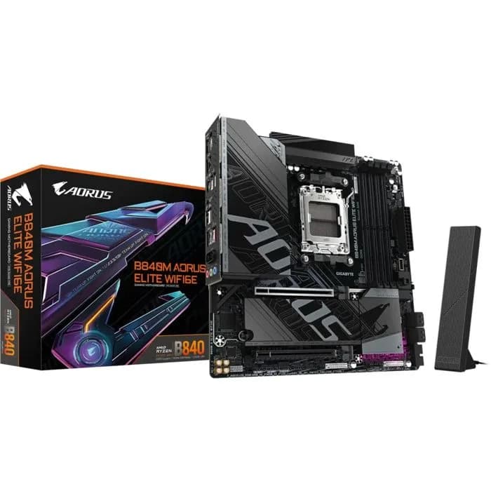 Matična ploča Gigabyte B840M Aorus Elite WiFi6E, AMD AM5, WiFi, Bluetooth, Micro ATX