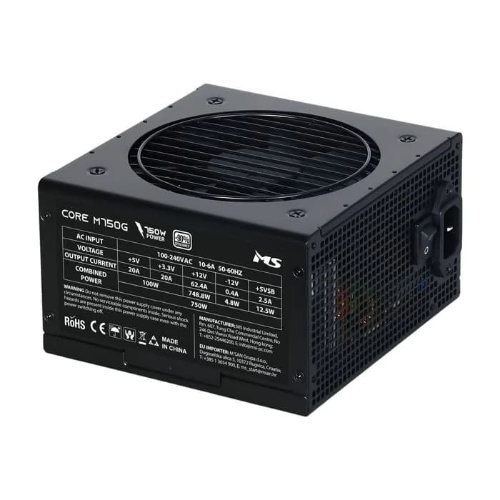 Napajanje MS Core M750G, 750W, 80+ Gold, modularno, ATX