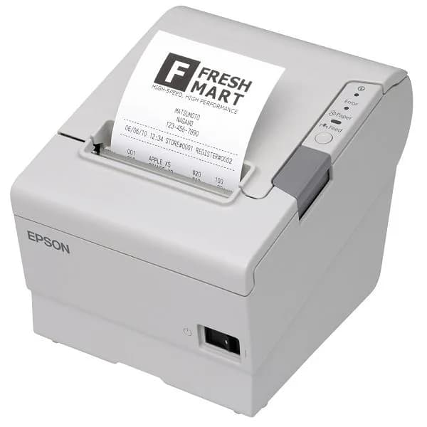 POS printer Epson TM-T88VII, USB, RS232, Ethernet, ePOS, white