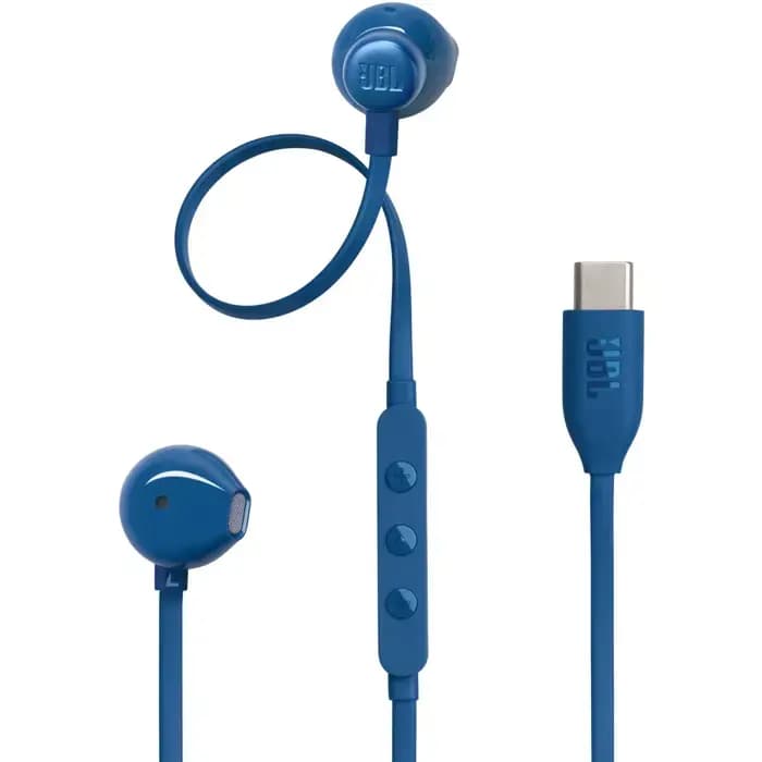 Slušalice JBL Tune 305C, žičane, mikrofon, in-ear, plave, JBLT305CBLU