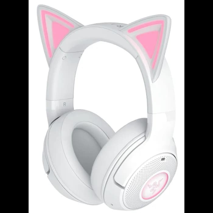 Slušalice Razer Kraken Kitty V2 BT, bežične, gaming, mikrofon, over-ear, RGB, PC, bijele, RZ04-04860600-R3M1