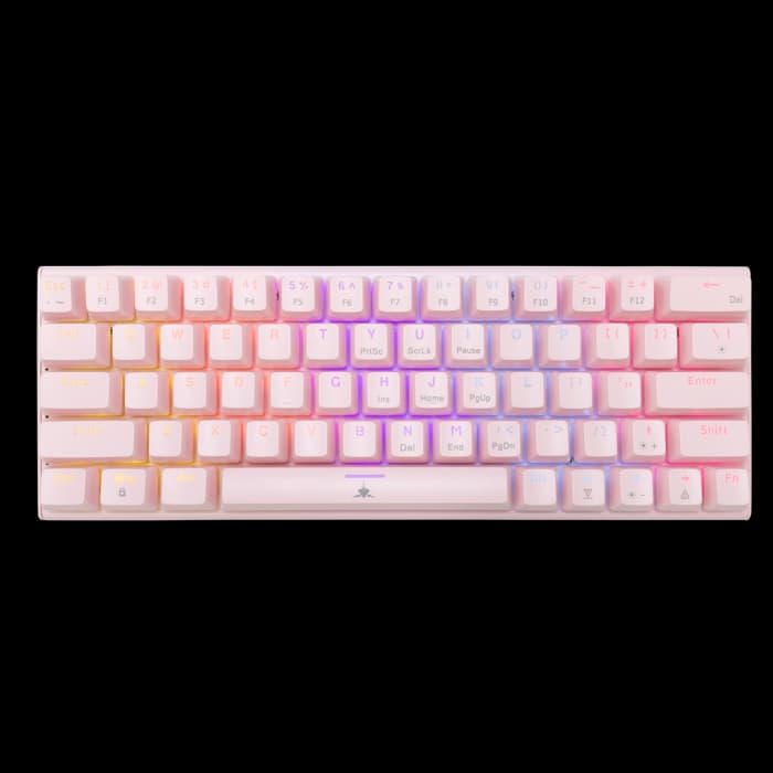 Tipkovnica White Shark GK-002421V2 WAKIZASHI-2, žičana, gaming, mehanička, blue switches, US Layout, LED, TKL, Roza