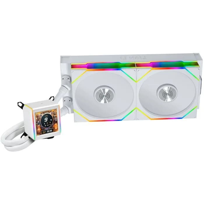 Vodeno hlađenje Lian Li Galahad II LCD TL Wireless, 2x140mm ARGB, Intel i AMD, bijelo