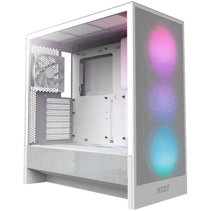 NZXT H5 Flow RGB 2024, bijelo bez napajanja, ATX