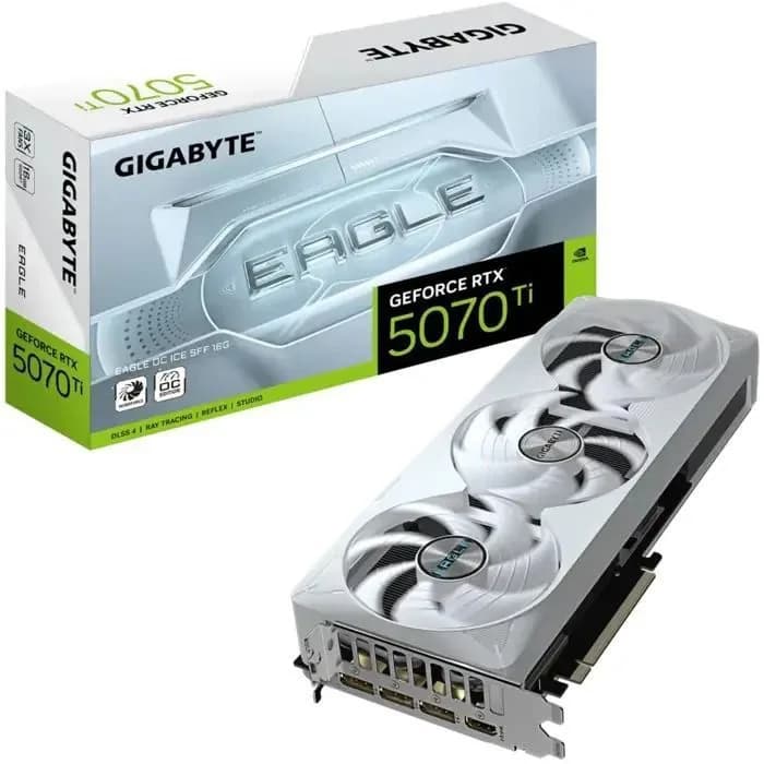 Grafička Gigabyte GeForce RTX5070Ti Eagle OC Ice SFF, 16GB GDDR7