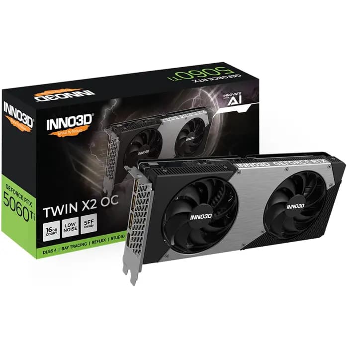 Grafička Inno3D GeForce RTX5060Ti Twin X2 OC, 16GB GDDR7