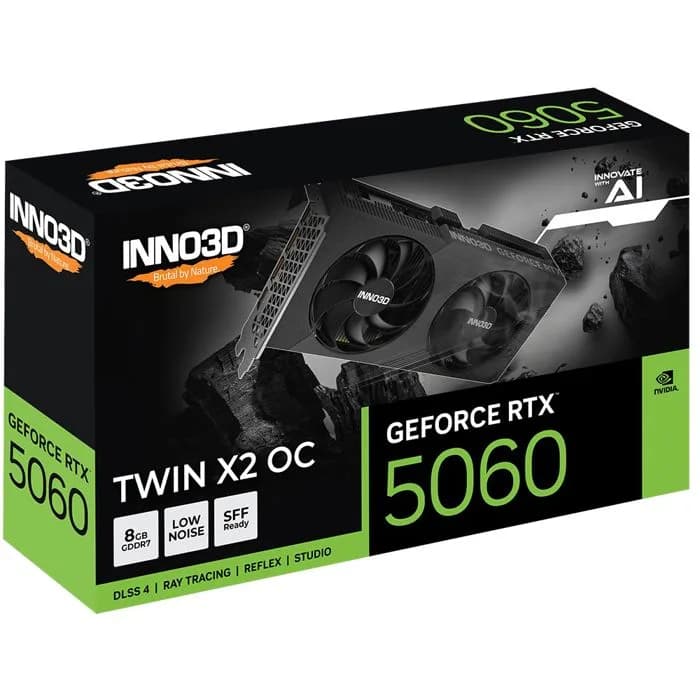 Grafička INNO3D GeForce RTX5060 TWIN X2 OC, 8GB GDDR7