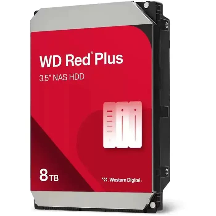 Hard disk WD Red Plus NAS (3.5", 8TB, SATA3 6Gb/s, 256MB Cache, 5640rpm)