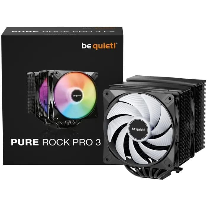 Hladnjak za procesor Be quiet! Pure Rock Pro 3 LX Black, 2x120mm ARGB, Intel i AMD