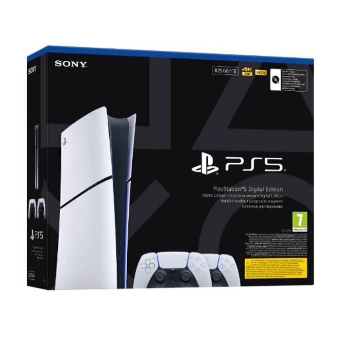 Konzola PlayStation 5 Slim E chassis Digital Edition + PS5 Dualsense Wireless controller