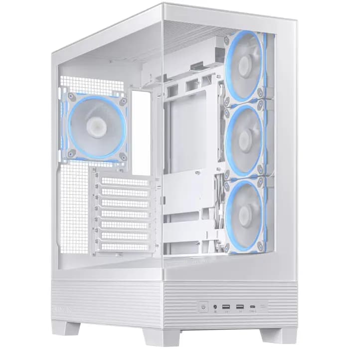 Kućište Asus A31 Plus, Mid tower, kaljeno staklo, ARGB, ATX, bijelo