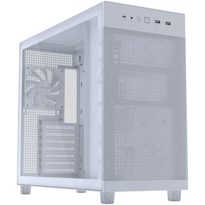 Kućište Asus Prime AP303, Mid tower, kaljeno staklo, bez napajanja, ATX, Black