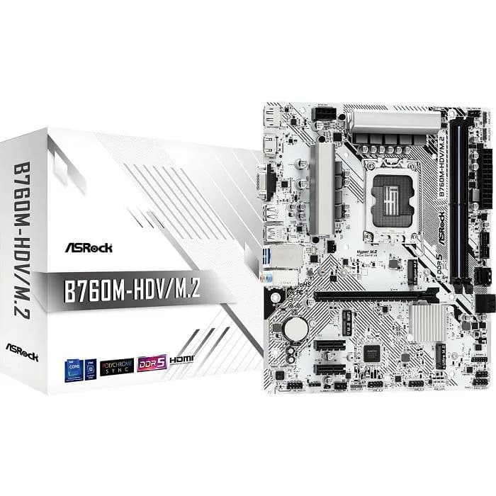 Matična ploča ASRock B760M-HDV/M.2 DDR5, Intel LGA1700, Micro ATX