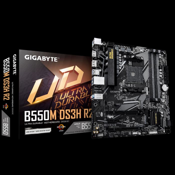 Matična ploča Gigabyte B550M DS3H R2, AMD AM4, SATA3, mATX