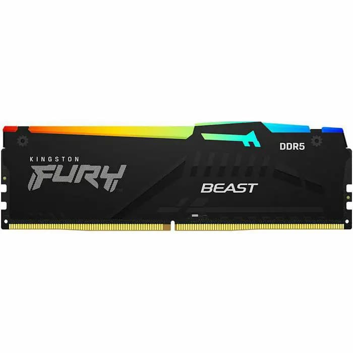 Memorija Kingston Fury Beast Black RGB XMP, 16GB, DDR5 5600MHz, CL40