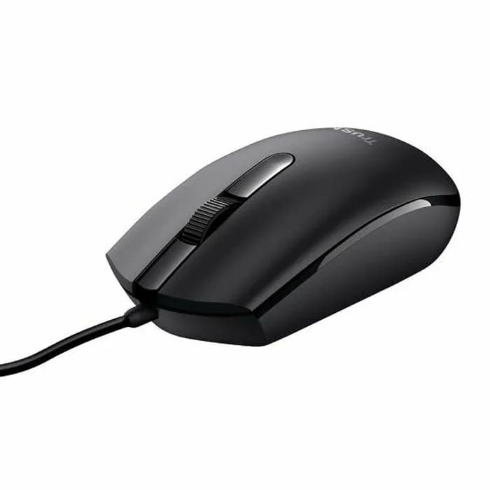 Miš Trust Basi 24271, žičani, Black