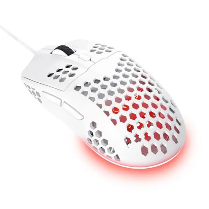 Miš Trust GXT 928W Helox, žičani, gaming, 6400DPI, White
