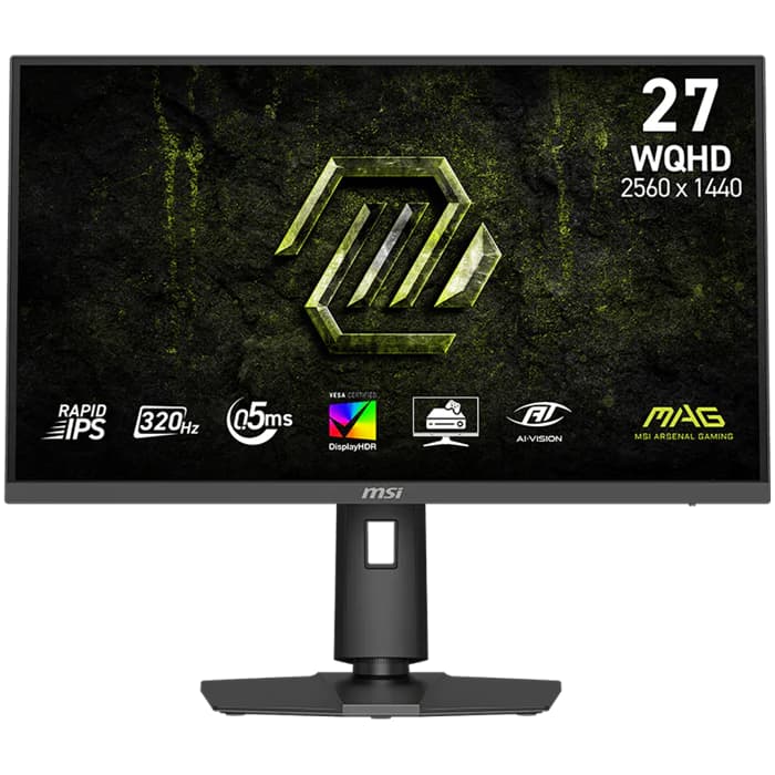 Monitor MSI 27" MAG 274QPF X32, Rapid IPS, gaming, AMD FreeSync Premium 320Hz, 0.5ms (GTG), HDR400, 2xHDMI, DP, Pivot, 2K