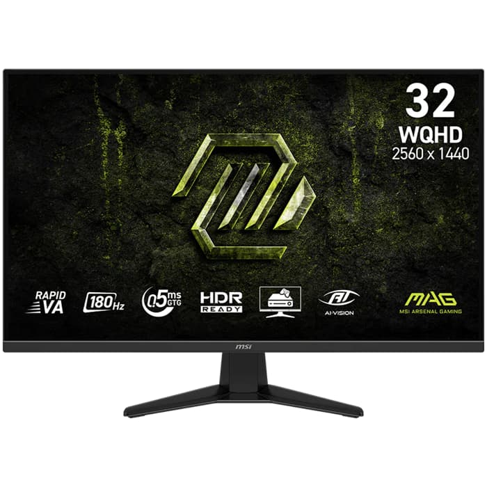 Monitor MSI 31.5" MAG 325QF E18V, Rapid VA, gaming, Adaptive-Sync 180Hz, 0.5ms (GTG), 2xHDMI, DP, 2K