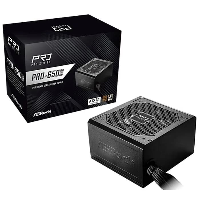 Napajanje ASRock 650B Pro, 650W, 80+ Bronze, ATX