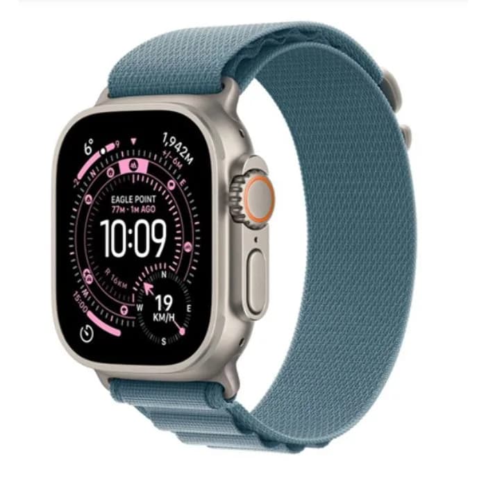 Pametni sat Apple Watch Ultra 3 GPS+Cellular, 49mm, Natural Titanium Case, Anchor Blue Ocean Band