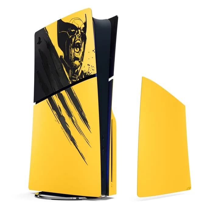 Poklopac za Playstation 5 Slim Edition, Marrvel Wolverine Battle Yellow Limited Edition