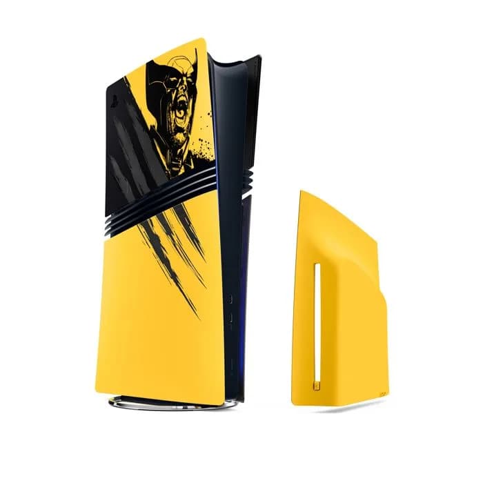 Poklopac za Playstation 5 Pro, Marvel Wolverine Battle Yellow Limited Edition