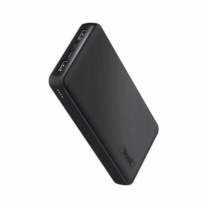 Power Bank Trust Primo 24676, 20000mAh, 15W, 2xUSB-A, USB-C, Micro USB, Black