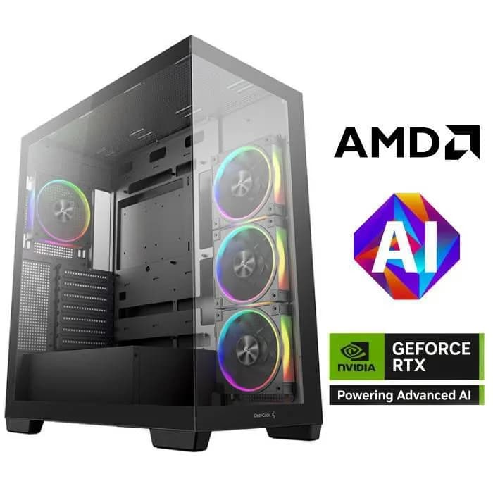 Računalo INSTAR Gamer Titan V5, AMD Ryzen 7 9800X3D up to 5.2GHz, Vodeno hlađenje, 32GB DDR5, 1TB NVMe SSD, NVIDIA GeForce RTX5070Ti 16GB, No ODD, 5 god jamstvo