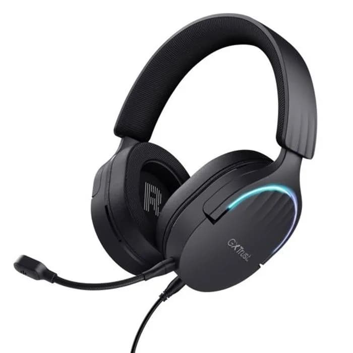 Slušalice Trust GXT 490 Fayzo, žičane, gaming, mikrofon, over-ear, RGB, PC, PS4, PS5, crne
