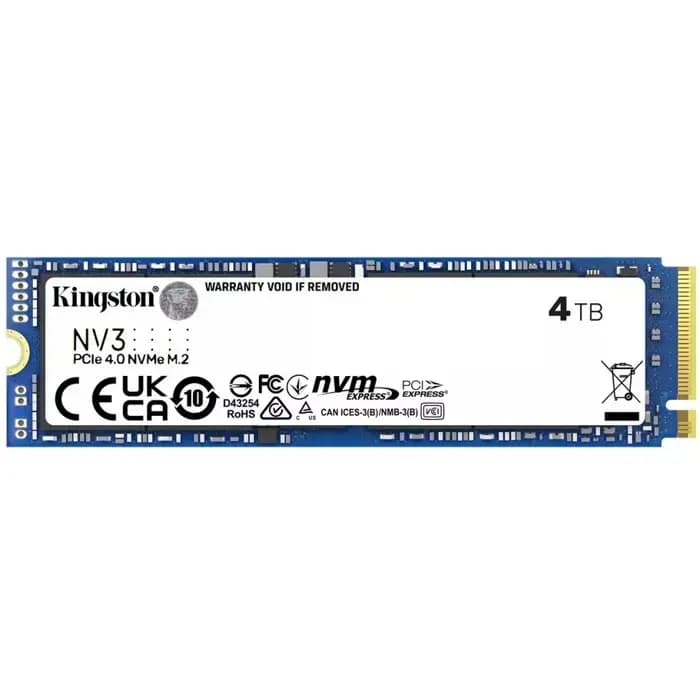 SSD Kingston NV3, 4TB, M.2 NVMe PCIe Gen4, R6000/W5000