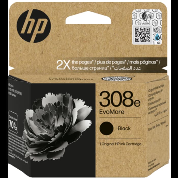 Tinta HP 7FP22UE, No.308e, Black
