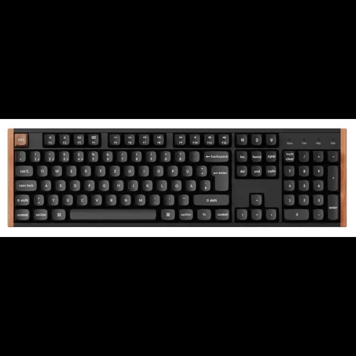 Tipkovnica Keychron K10 HE, bežična, bluetooth, UK Layout, Crna