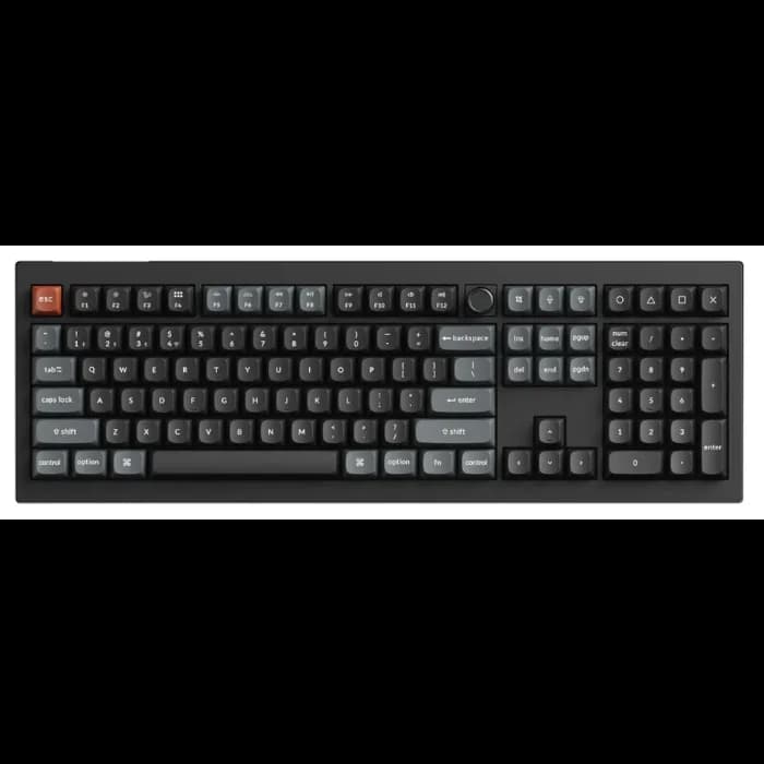 Tipkovnica Keychron V6 Ultra, bežična, bluetooth, UK Layout, Crna