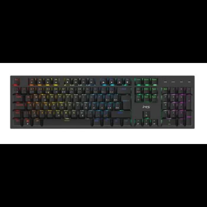 Tipkovnica MS Elite K-701C, žičana, gaming, red switches, LED, Crna