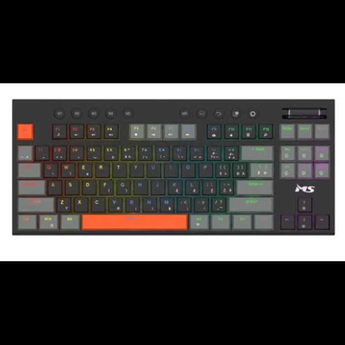 Tipkovnica MS Elite K-703C, žičana, gaming, red switches, LED, Black
