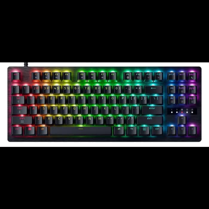 Tipkovnica Razer Huntsman V3 TKL, žičana, gaming, optomehanička, analog optical switches, RGB, Bijela, RZ03-05750100-R3M1