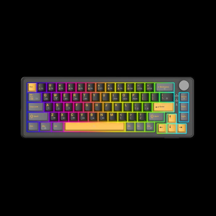 Tipkovnica White Shark Excalibur, bežična, US Layout, Crna