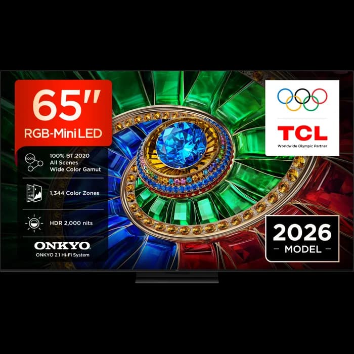TV TCL 65" 65RM7L, Mini-LED, 4K, 144Hz, Smart TV