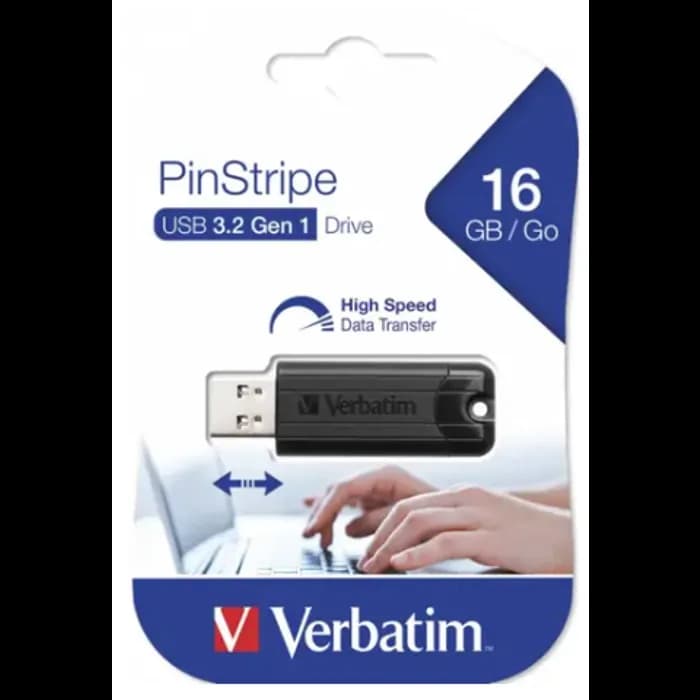 USB stick Verbatim 49316, USB 3.2, 16GB, USB-A, Crni