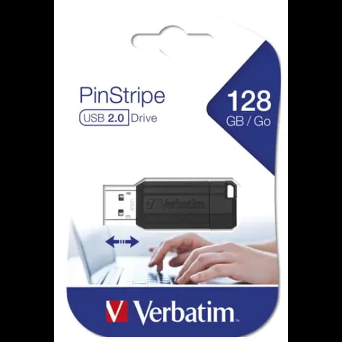 USB stick Verbatim 49071, USB 2.0, 128GB, USB-A, Crni