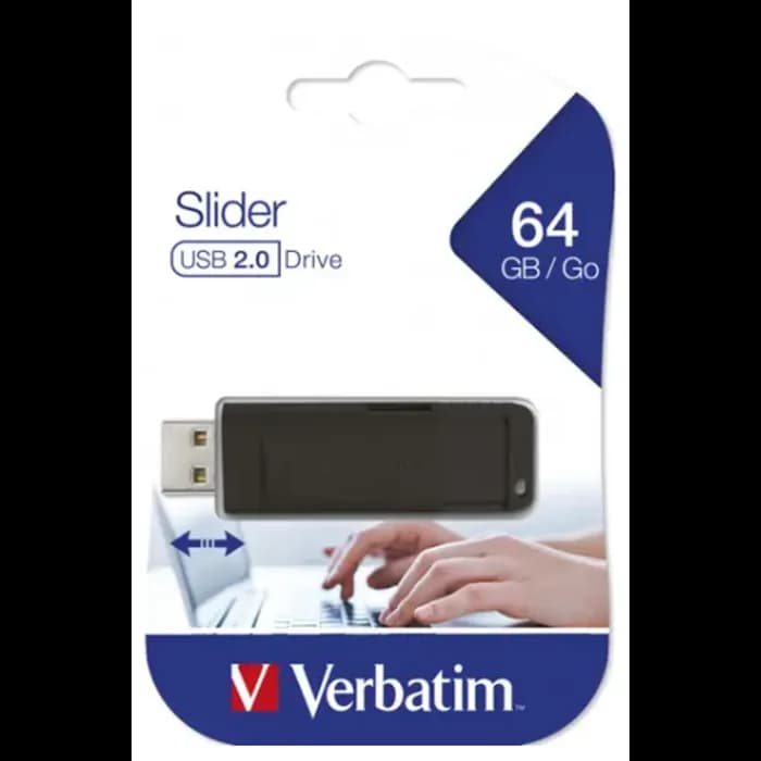 USB stick Verbatim 98698, USB 2.0, 64GB, USB-A, Crni