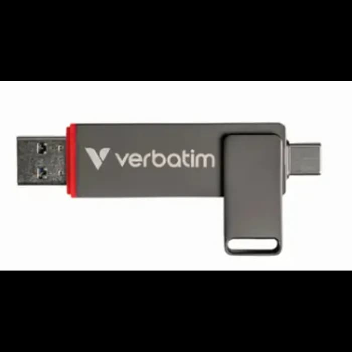 USB stick Verbatim Dual QuickStick 32041, USB 3.2, 256GB, dual USB-C/USB-A, Gray