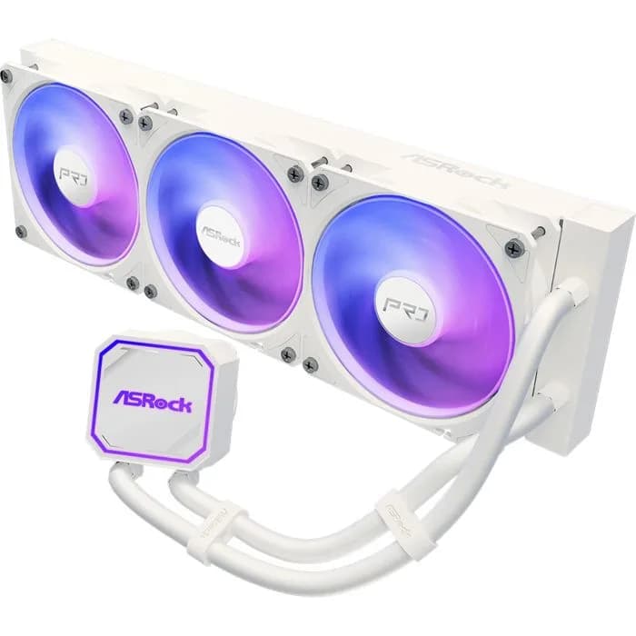 Vodeno hlađenje ASRock Pro White 360 ARGB, 3x120mm, Intel i AMD, bijelo