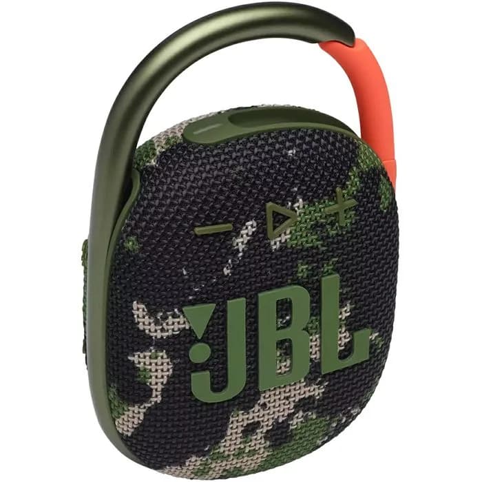 Zvučnik JBL Clip 4, bežični, bluetooth, vodootporan IP67, 5W, maskirni, JBLCLIP4SQUAD