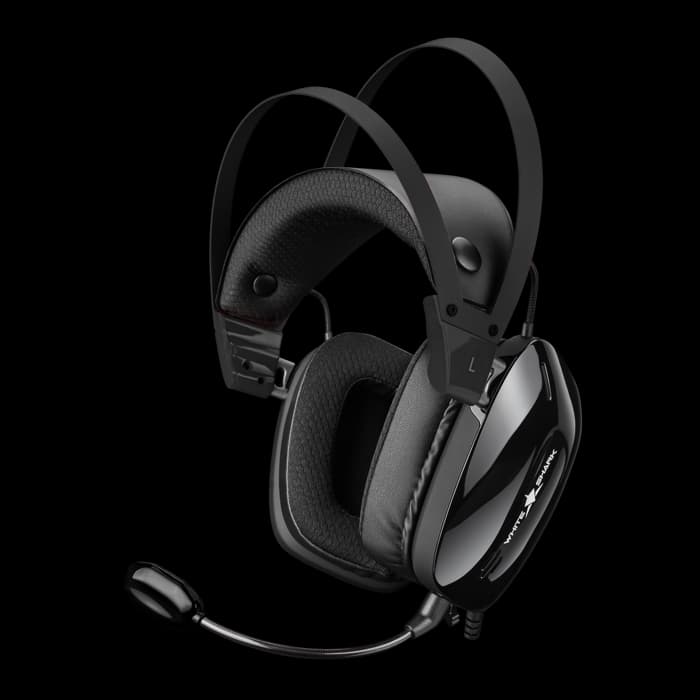 Slušalice White Shark Premium Line GH-2446 Gottan, žičane, gaming, mikrofon, over-ear, PC, PS4, PS5, Xbox, crne