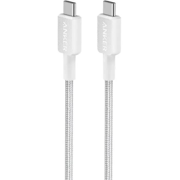 Kabel Anker 322 A81F5G21, USB-C (M) na USB-C (M), 0.9m, pleteni, White
